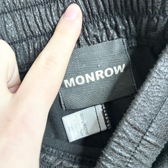 Monrow pull on pants ankle jogger size M - Picture 3 of 5